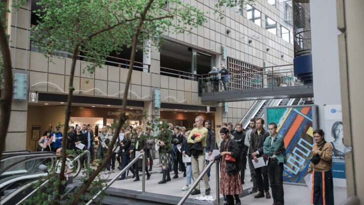 Union for Open Vocalism, Earplay (2019), performance in Scandinavian Center, Aarhus. Photo: Malte Riis.