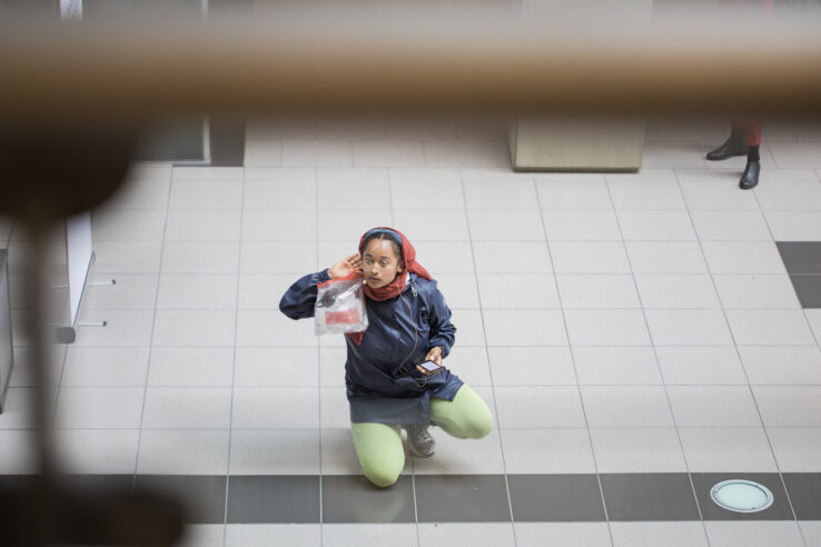 Union for Open Vocalism, Earplay (2019), performance in Scandinavian Center, Aarhus. Photo: Malte Riis.