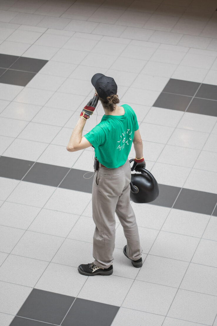 Union for Open Vocalism, Earplay (2019), performance in Scandinavian Center, Aarhus. Photo: Malte Riis.