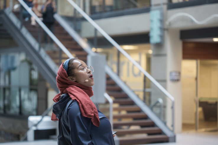 Union for Open Vocalism, Earplay (2019), performance in Scandinavian Center, Aarhus. Photo: Malte Riis.