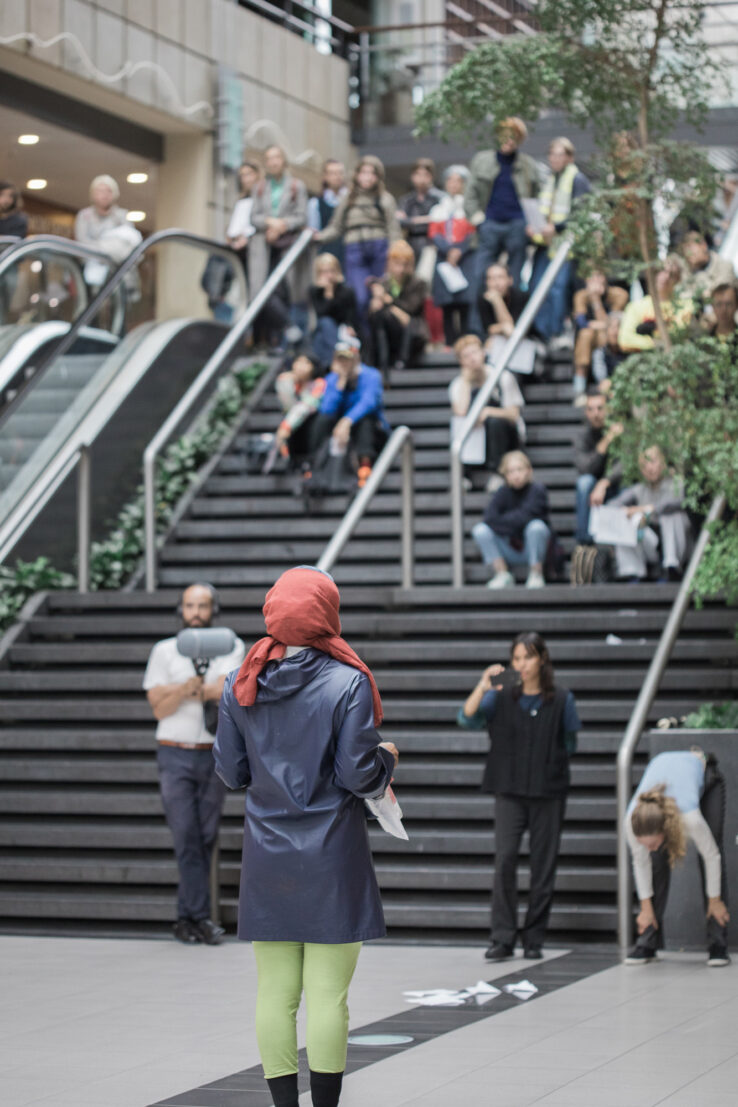 Union for Open Vocalism, Earplay (2019), performance in Scandinavian Center, Aarhus. Photo: Malte Riis.