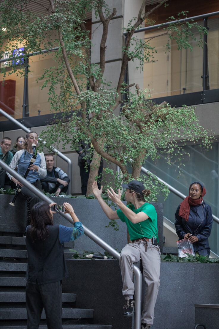 Union for Open Vocalism, Earplay (2019), performance in Scandinavian Center, Aarhus. Photo: Malte Riis.