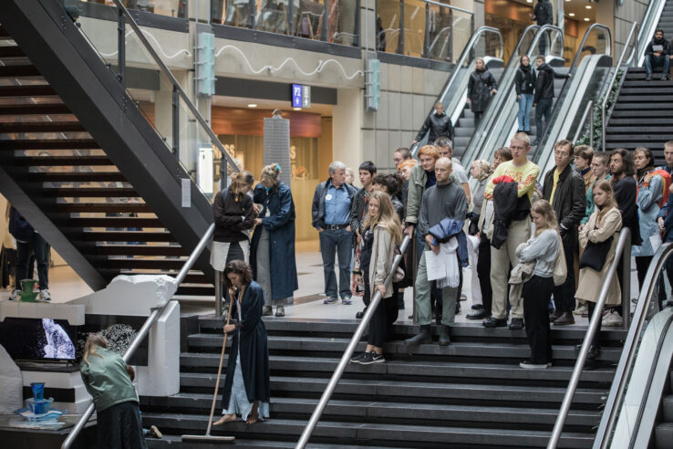 Union for Open Vocalism, Earplay (2019), performance in Scandinavian Center, Aarhus. Photo: Malte Riis.