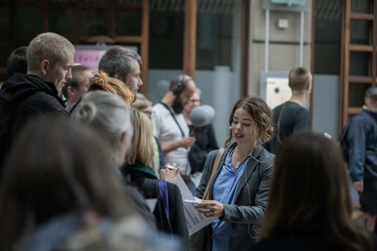 Union for Open Vocalism, Earplay (2019), performance in Scandinavian Center, Aarhus. Photo: Malte Riis.