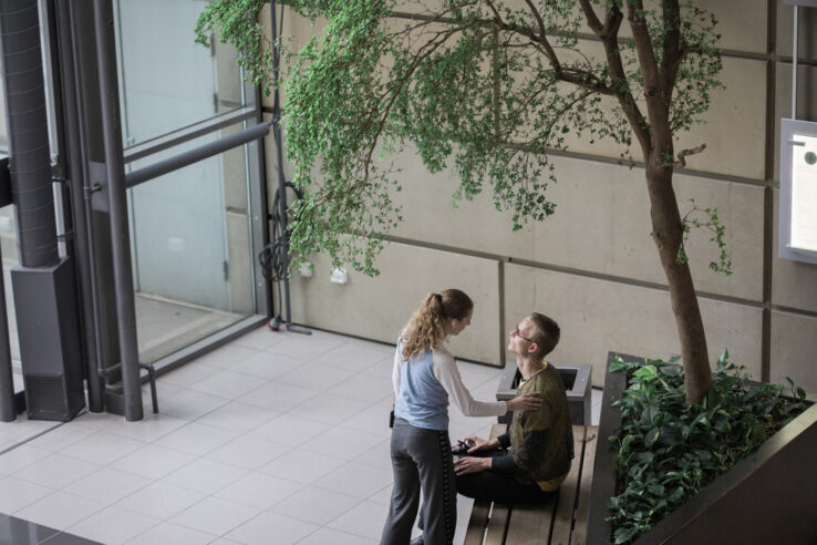 Union for Open Vocalism, Earplay (2019), performance in Scandinavian Center, Aarhus. Photo: Malte Riis.