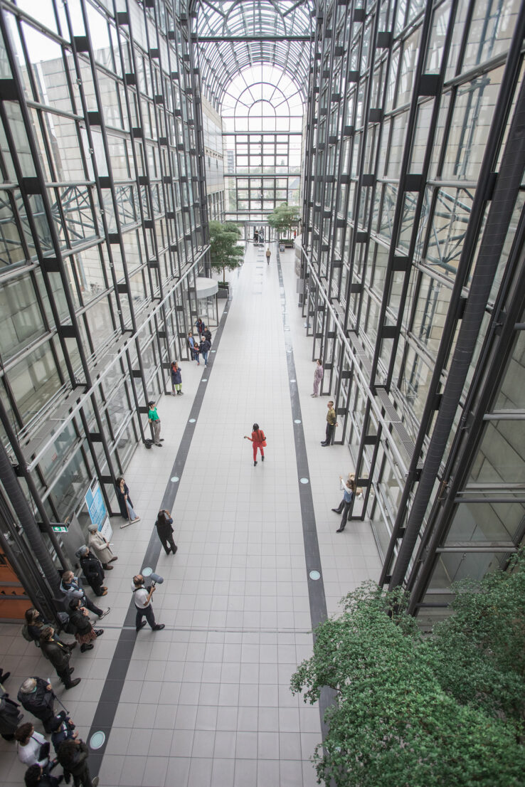 Union for Open Vocalism, Earplay (2019), performance in Scandinavian Center, Aarhus. Photo: Malte Riis.