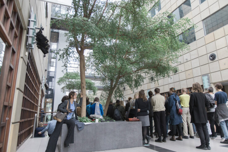 Union for Open Vocalism, Earplay (2019), performance in Scandinavian Center, Aarhus. Photo: Malte Riis.