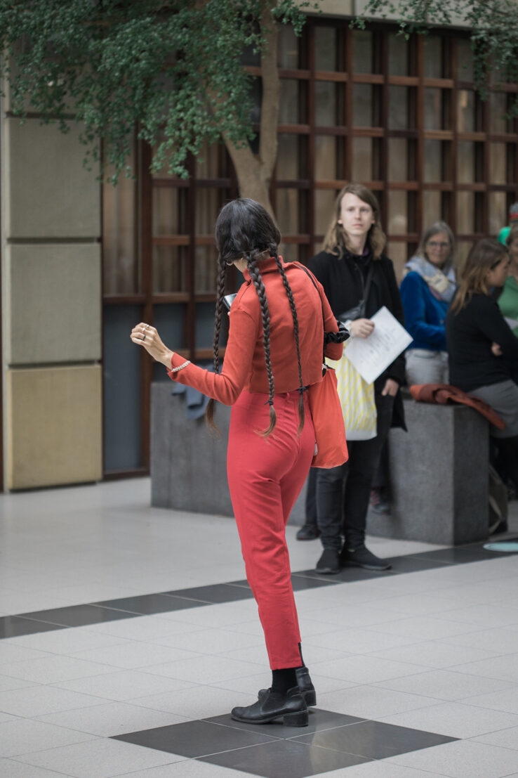 Union for Open Vocalism, Earplay (2019), performance in Scandinavian Center, Aarhus. Photo: Malte Riis.